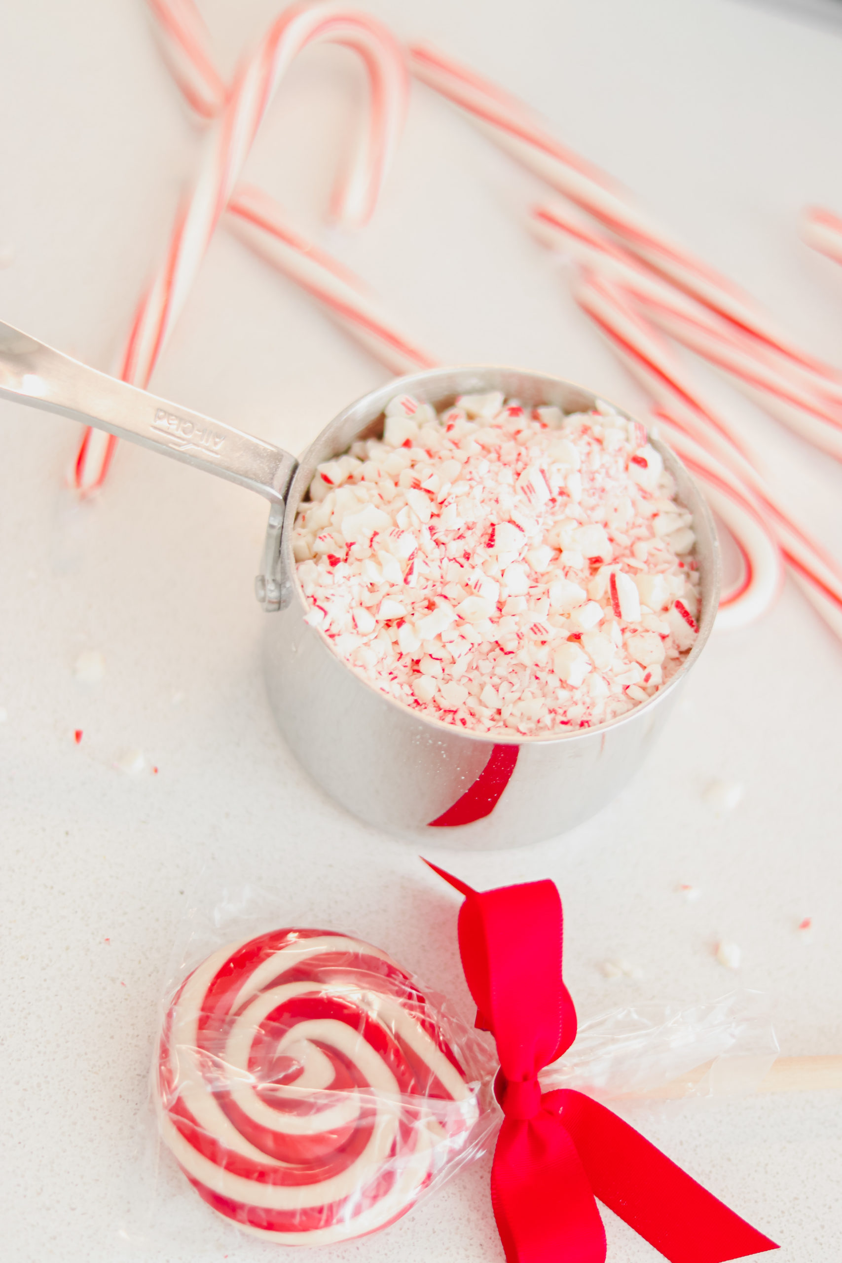 Peppermint Candy Cane Brownies - Nicole Carey Co.